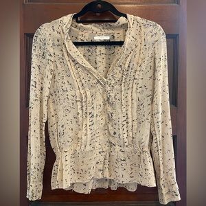 Madewell Eliot longsleeve blouse XS